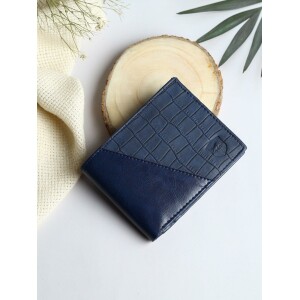 Men Blue Artificial Leather Wallet