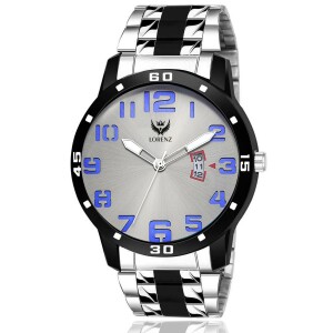 silver dial watch for men