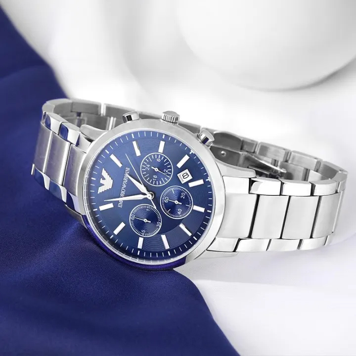 Classic Watch with Stainless Steel Band for Men’s